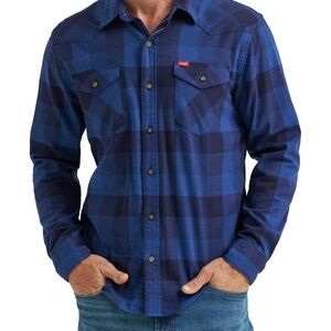 Wrangler Blue Plaid Men's size S